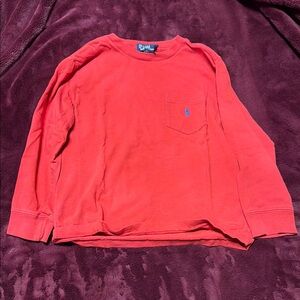 Polo by Ralph Lauren Red Long Sleeve Tee